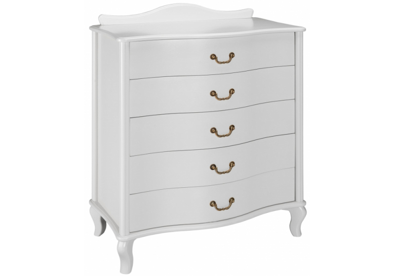 Комод Джульетта молочный дуб (75x42,5x95,5). 