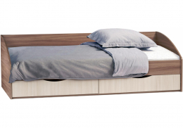 Кровать Классика шимо темный / шимо светлый (95x)