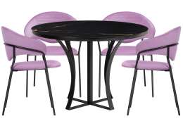 Обеденная группа Анаким лиловый / обсидиан / черный ()